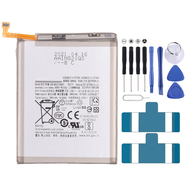 Original EB-BA315ABY 5000mAh Li-ion Battery Replacement for Samsung Galaxy A31 SM-A315, For Samsung Galaxy A31 Original EB-BA315ABY 5000mAh Li-ion Battery Replacement for Samsung Galaxy A31 SM-A315, For Samsung Galaxy A31